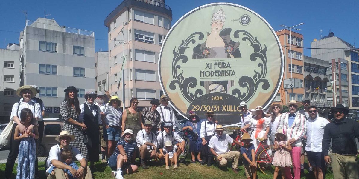 Participantes de la XI Feira Modernista de Sada. Museo Melga.