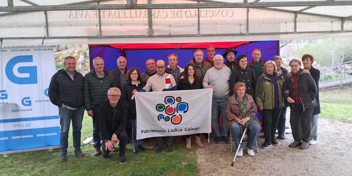 O Melga presente na gravación dun programa da Radio Galega en Castañeda de Avia (Ourense)