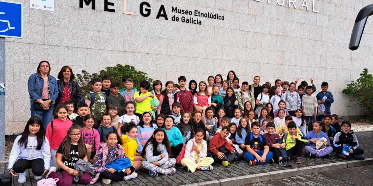 Alumnos del CEIP Ponte dos Brozos en el Museo Melga