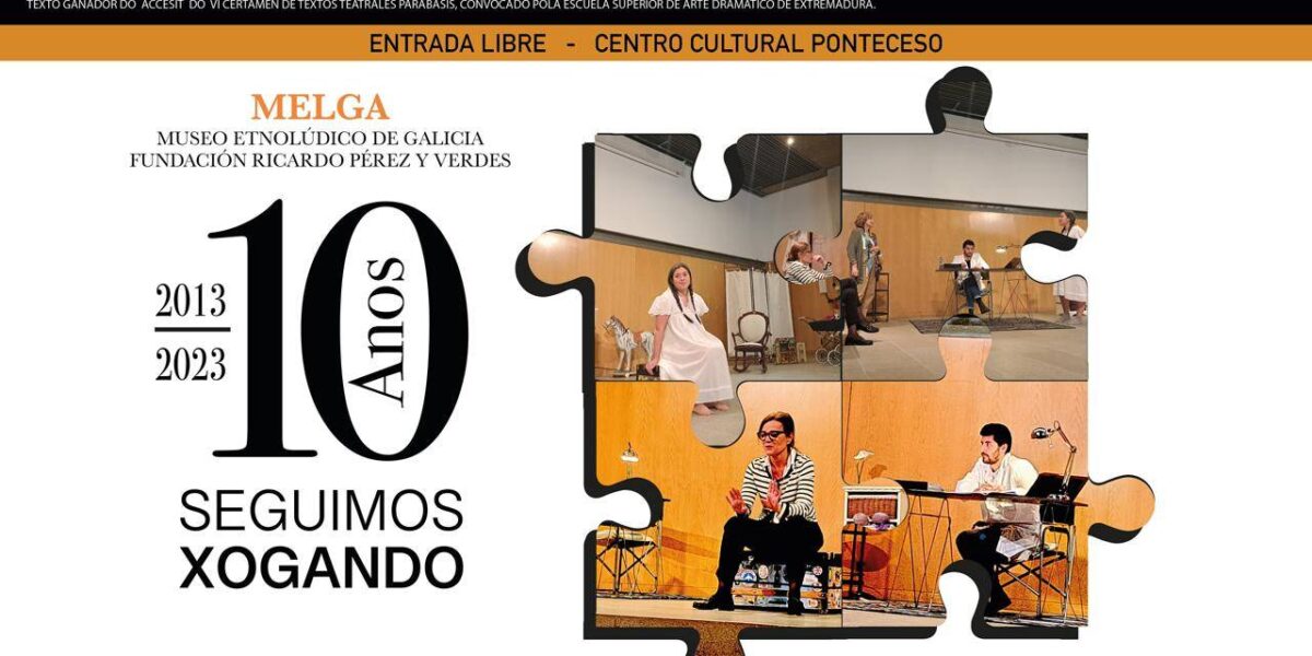 Cartel de teatro no melga 10 anos 2013-2023